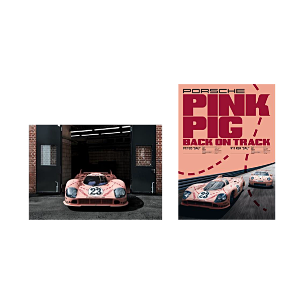 Porsche  Poster Set- Pink Pig Collection