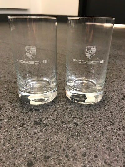 Porsche Tequipment Crest Short Drink Glass Set