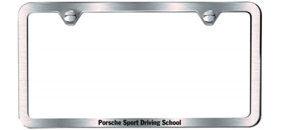Porsche Tequipment Porsche Sport Driving School License Plate Frame - Brush