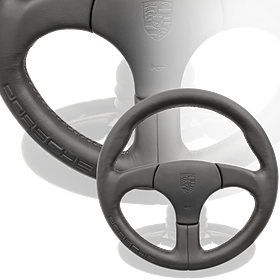 Porsche Sports Steering Wheel W/ Out Airbag Black- 911 and 959