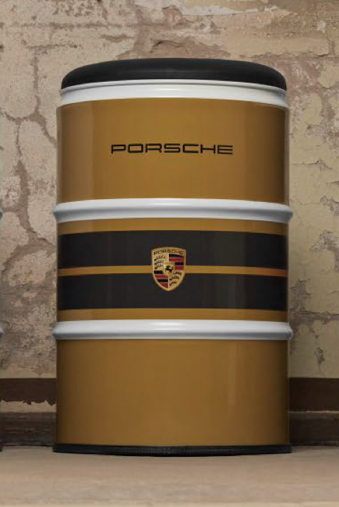 Porsche Oil Barrel Drum Stool
