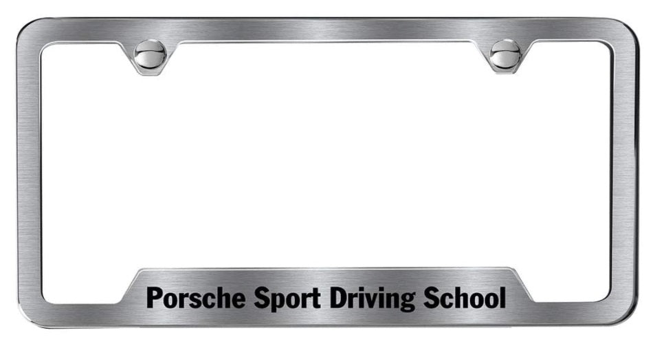 Porsche Tequipment Porsche Sport Driving School License Plate Frame - Brush